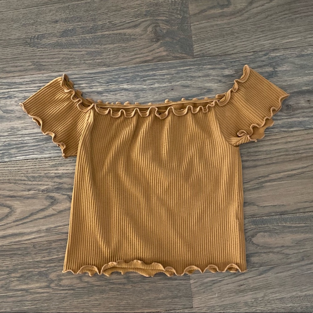 Aeropostal off the shoulder crop top